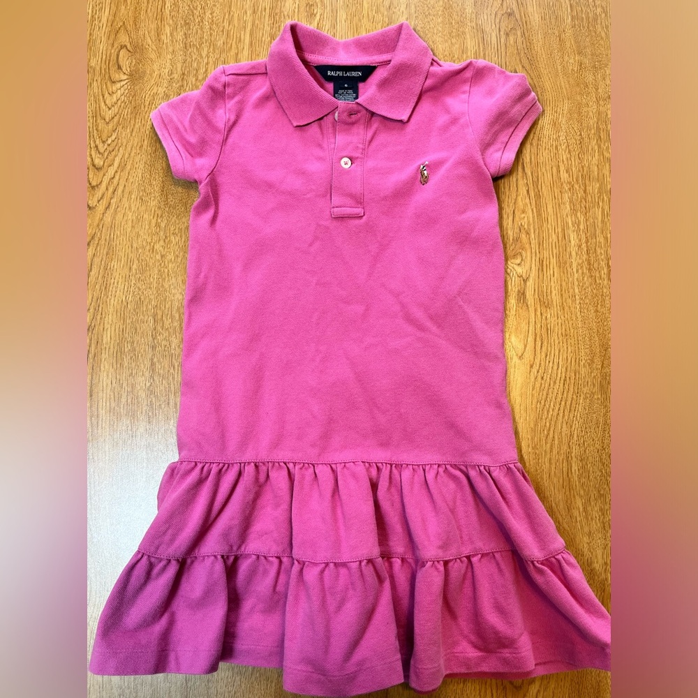 Girls Ralph Lauren Pink Dress Size 6